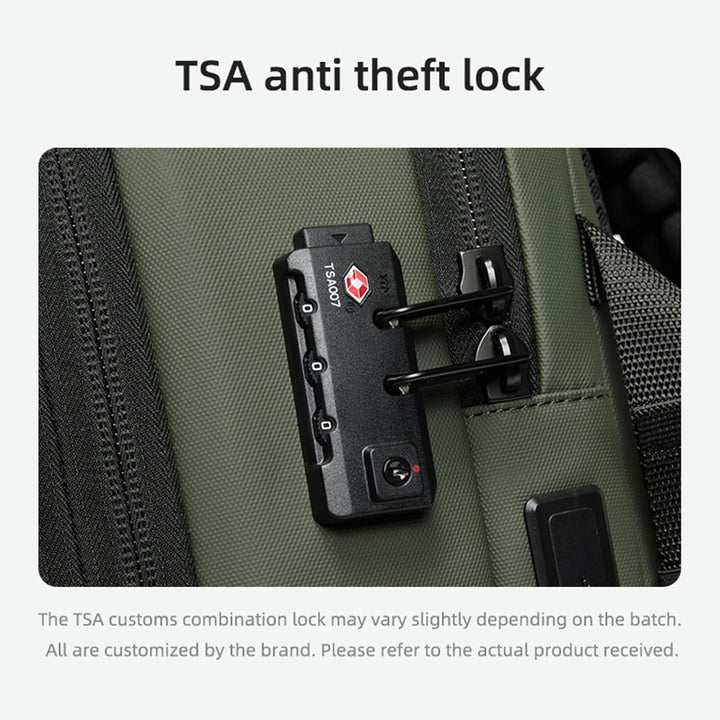 Rozszerzalny i wodoodporny plecak podróżny z kompresją próżniową – Arvid