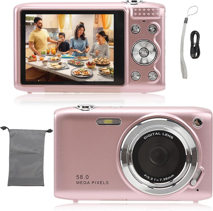 4K Kompaktowa kamera cyfrowa z 58 MP zdjęć i 16-krotnym zoomem – Lumora