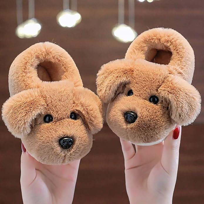 Kapcie dziecięce z wzorem szczeniaka – PuppyPaws