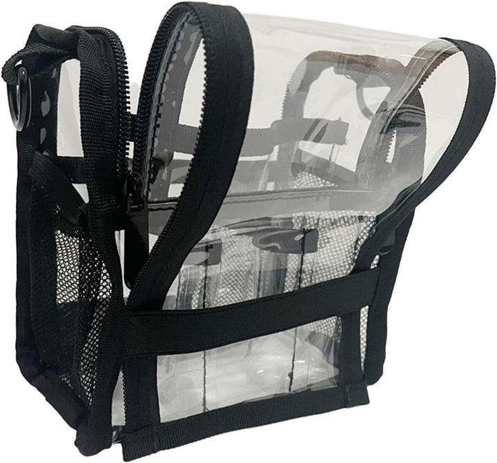 Duża przejrzysta torba na kosmetyki z PVC do podróży i codziennego użytku – Aveline