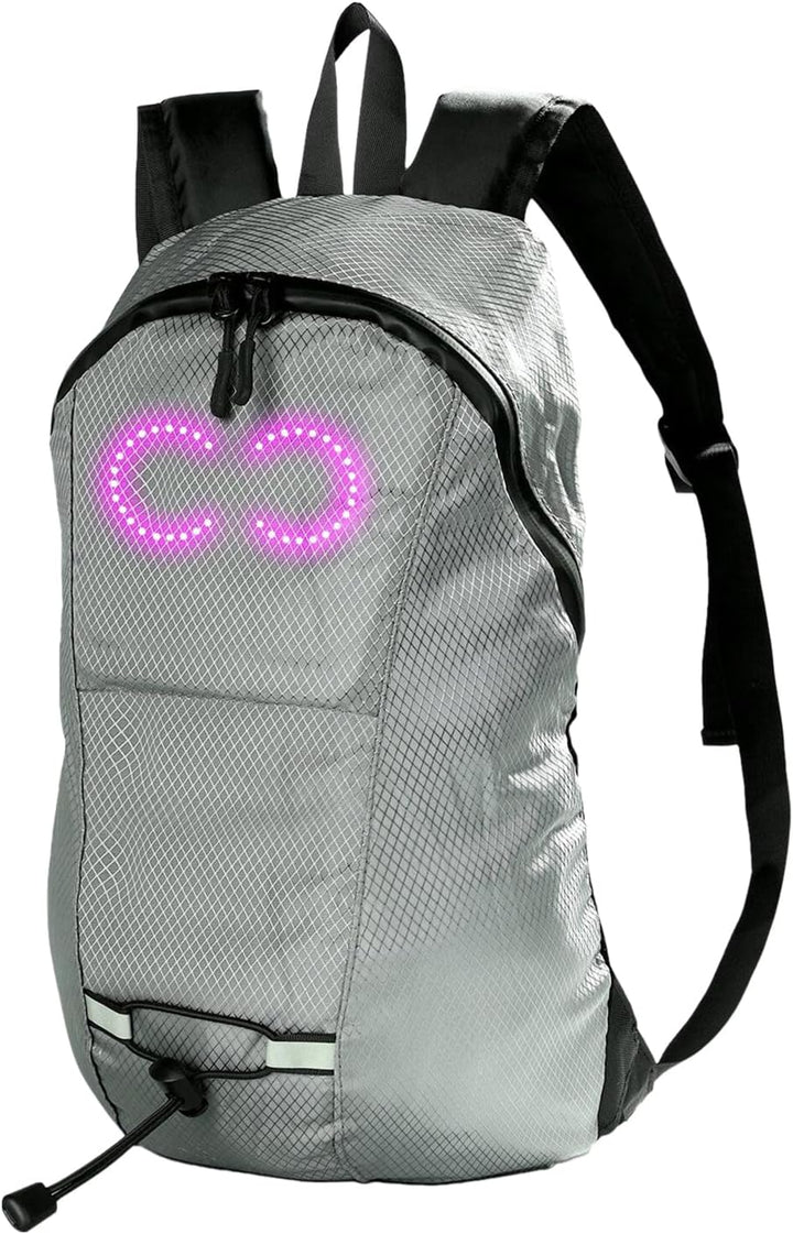 LED-Plecak podróżny – Wodoodporny świecący plecak z audio-responsywnym świeceniem – Nexora