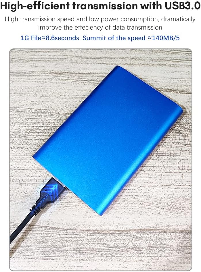 Przenośny dysk twardy 1 TB USB 3.0 z metalową obudową i transferem o wysokiej prędkości – Dravero