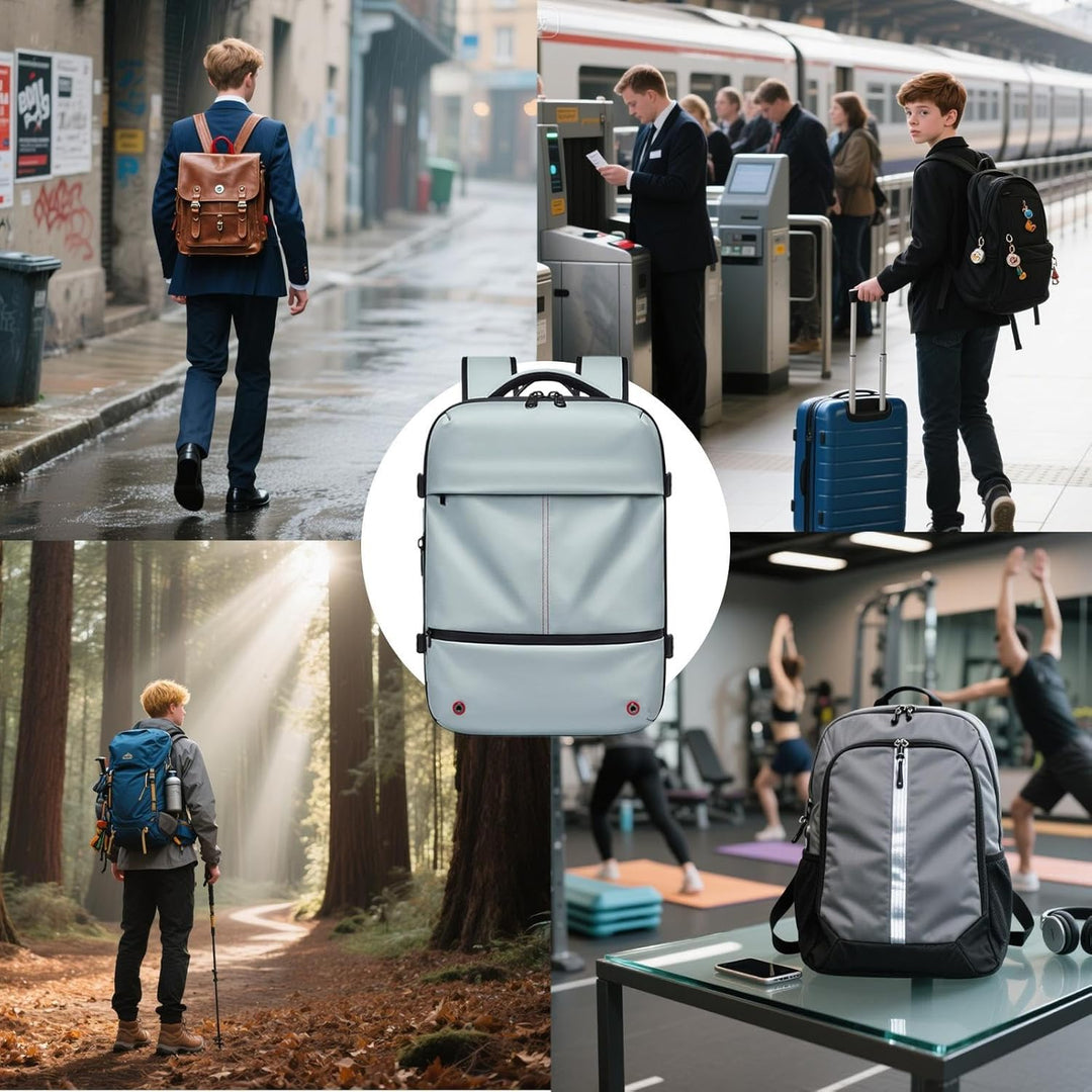 Rozszerzalny i wodoodporny plecak podróżny z kompresją próżniową – Arvid