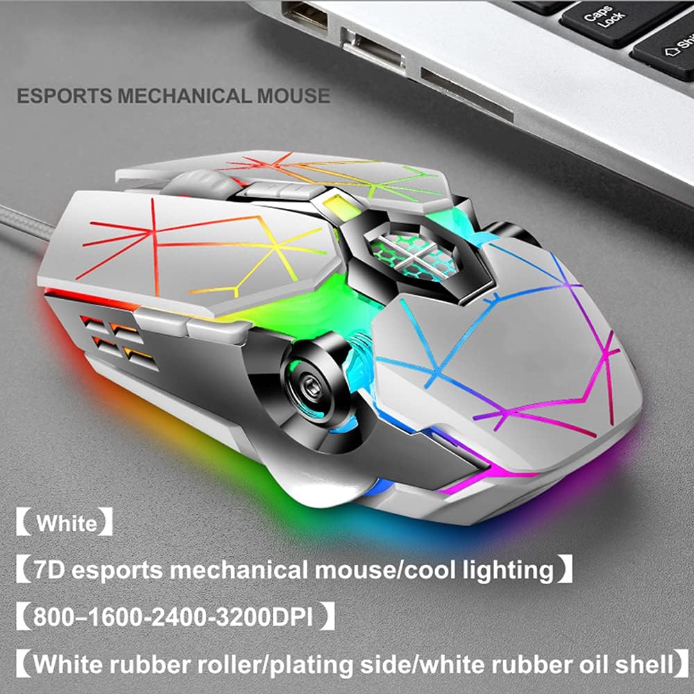 87-klawiszowa mechaniczna klawiatura gamingowa z podświetleniem RGB, z niebieskimi switchami