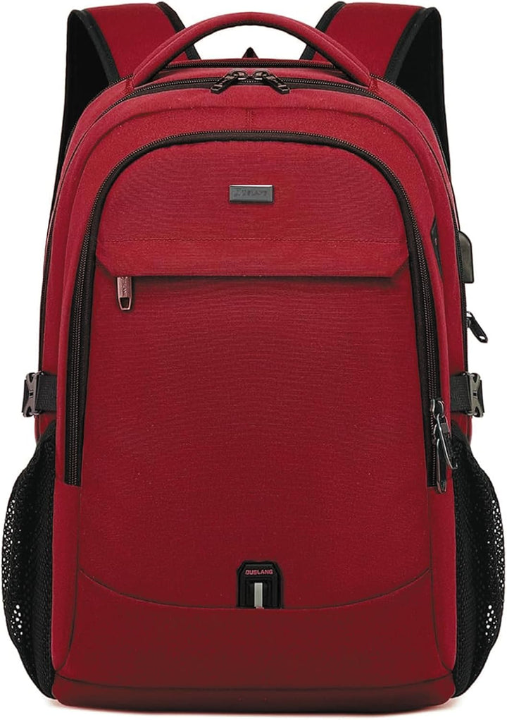 Plecak podróżny na laptopa odporny na wodę z portem USB i zorganizowanym miejscem do przechowywania