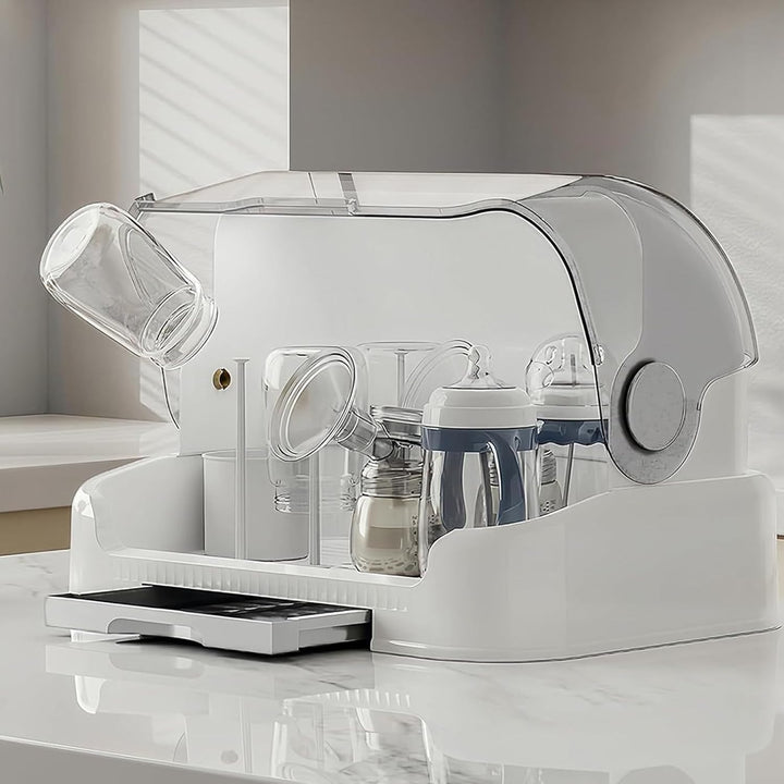 Suszarka do butelek dla dzieci i pojemnik do przechowywania z pokrywą – Orvian