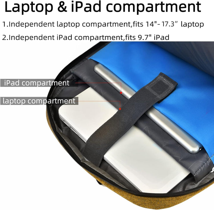 Plecak podróżny na laptopa odporny na wodę z portem USB do ładowania