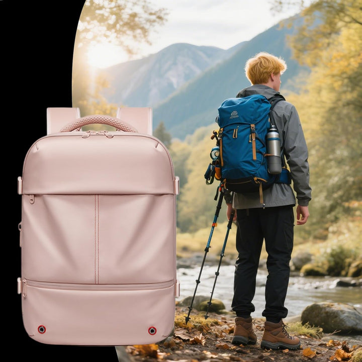 Rozszerzalny i wodoodporny plecak podróżny z kompresją próżniową – Arvid