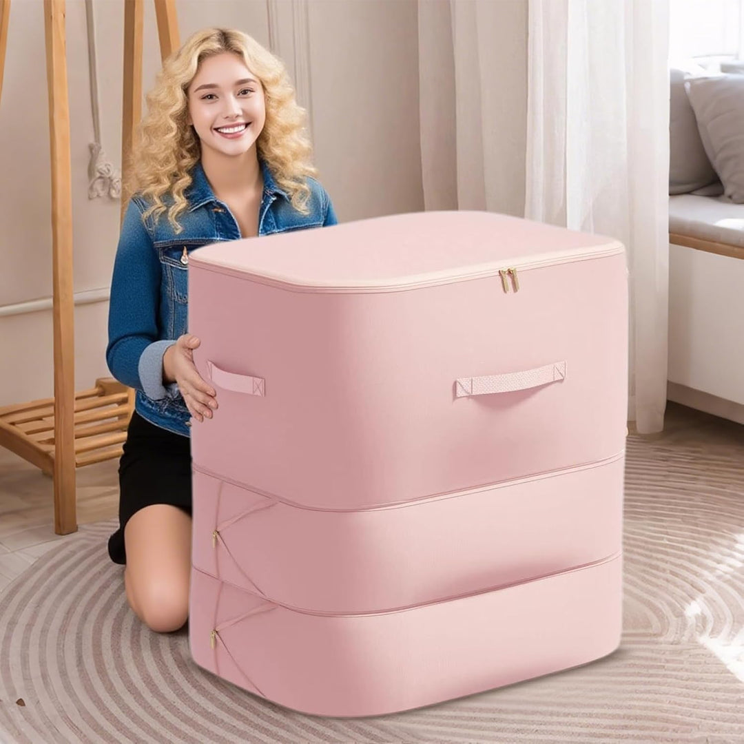 Duża torba do przechowywania pościeli, odporna na kurz, z samokompresem – Corvina