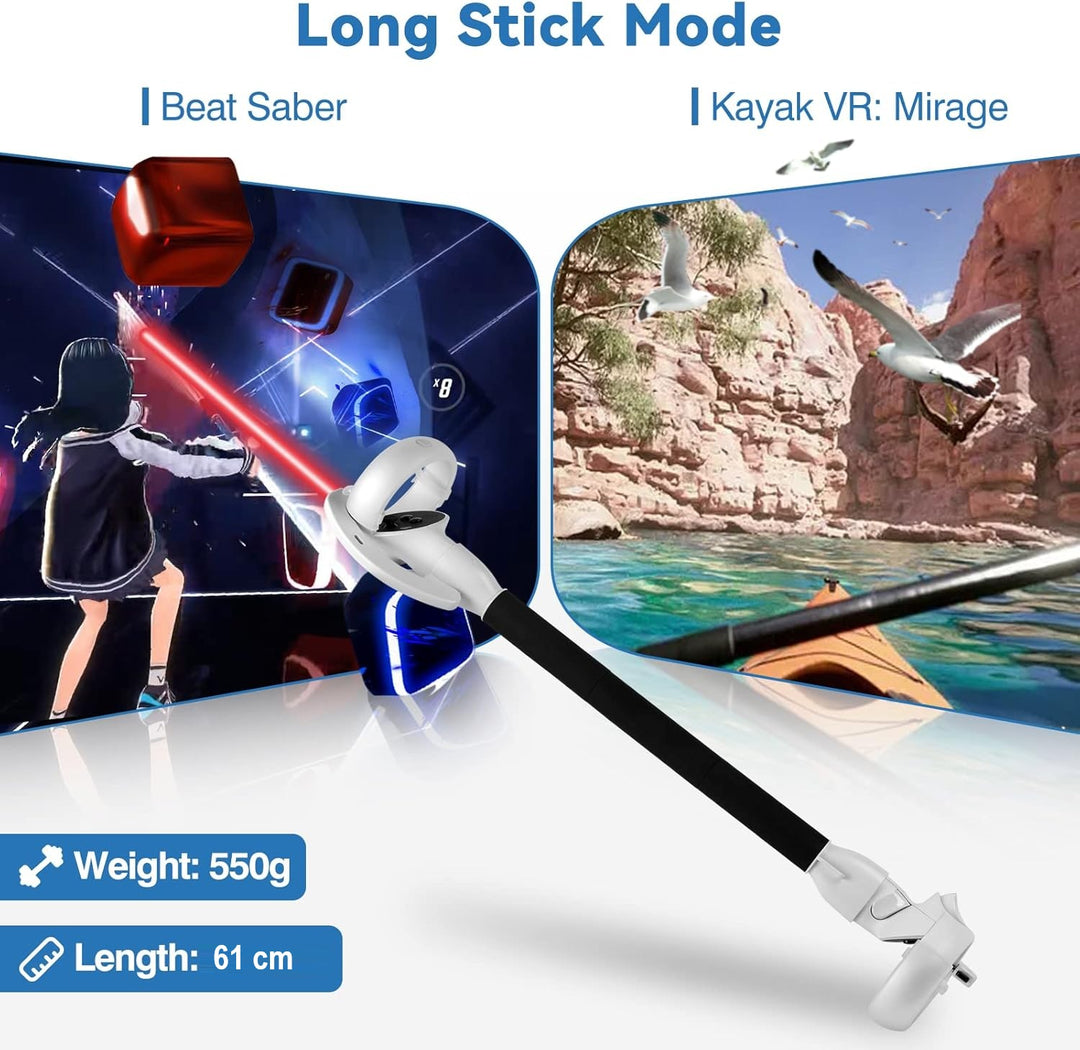 VR-Controller-przedłużacze uchwytów dla Meta Quest 2 – Kynaro