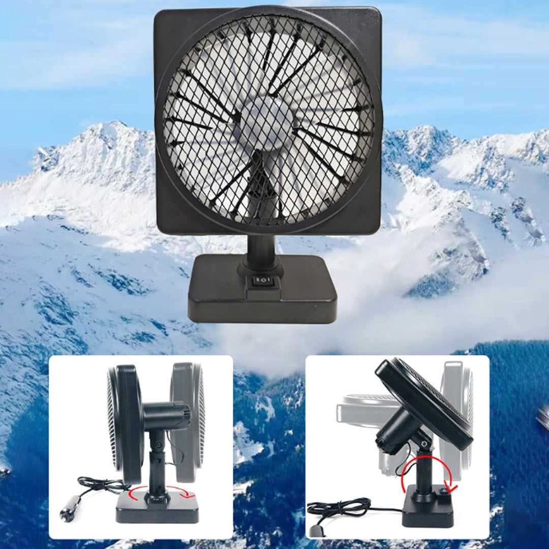 Wentylator powietrza 12V USB do klimatyzacji samochodowej z chłodzeniem z obrotem 360° (1+1 GRATIS) – Aurovent