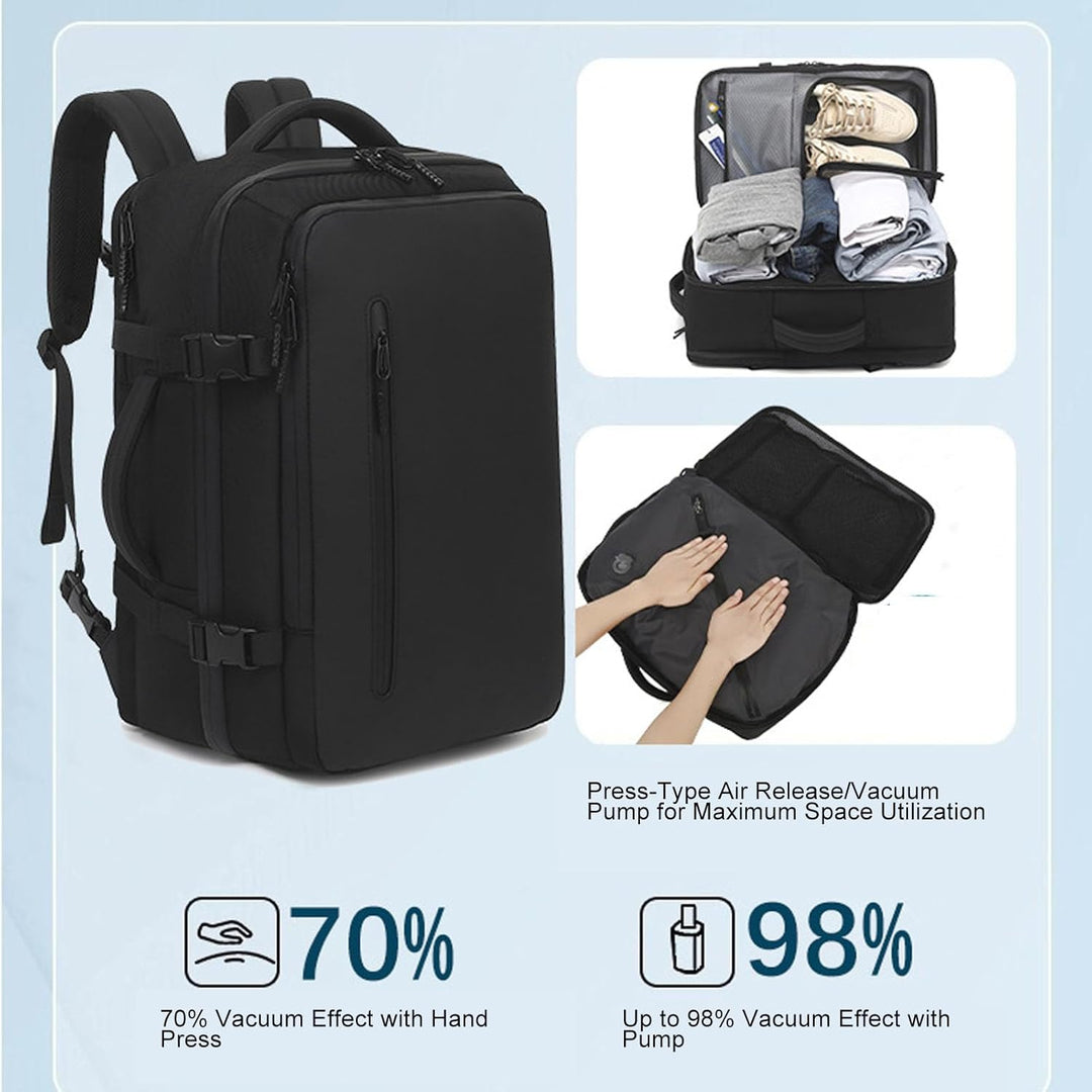 Rozszerzalny plecak turystyczny z vacuum 56–75L z pompą – Dravion