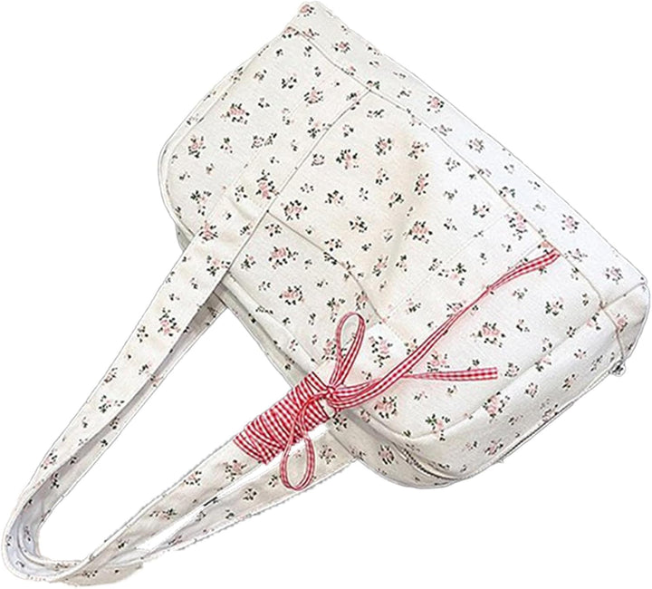 Torba Duffle – Duża torba weekendowa z płótna z akcentami w postaci wstążki – Floria