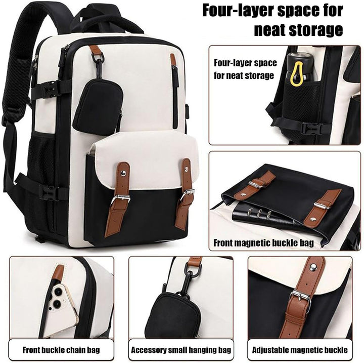 Plecak podróżny o dużej pojemności, wodoodporny i rozbudowywalny – Elorio