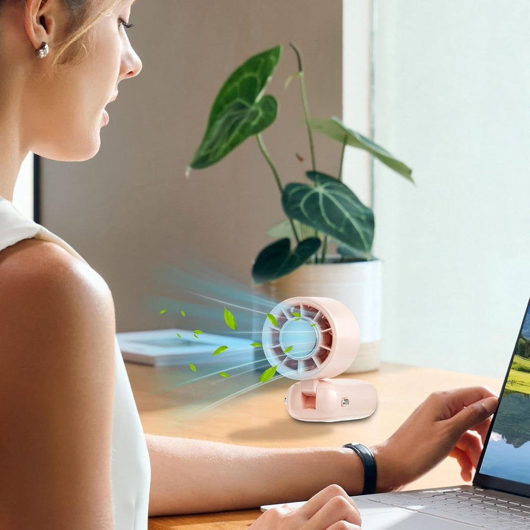 Przenośny składany wentylator ręczny z wyświetlaczem LED 100 prędkości