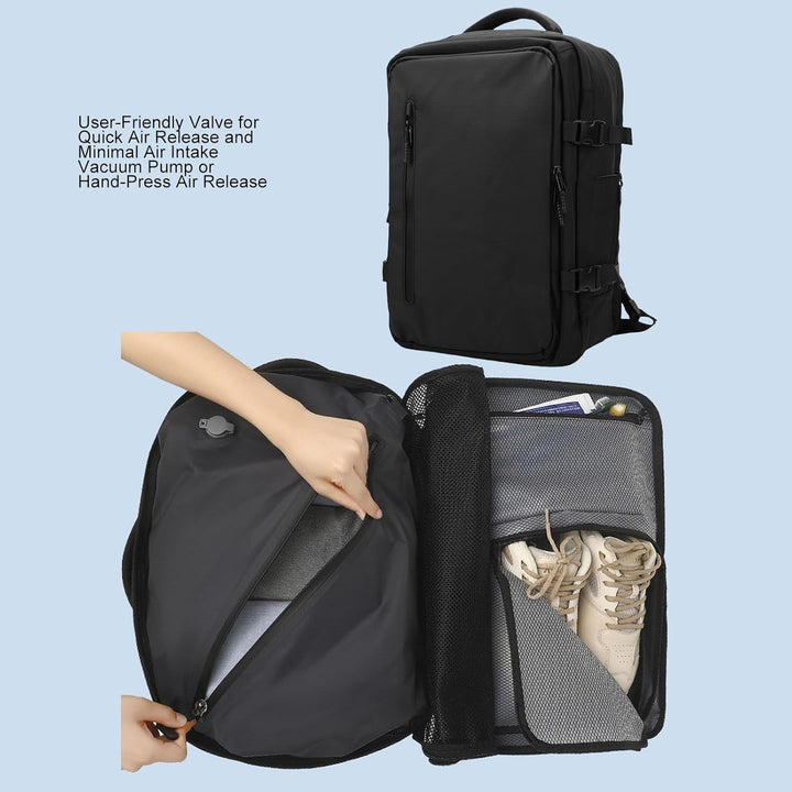 Rozszerzalny plecak turystyczny z vacuum 56–75L z pompą – Dravion