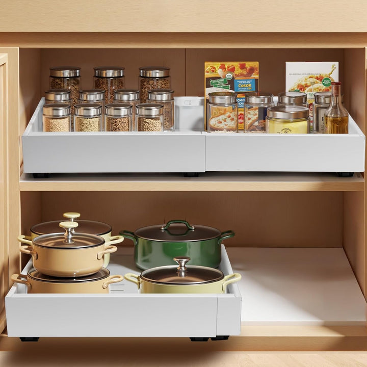 2-pakowy zestaw wysuwanych szuflad do szaf – StoreEase