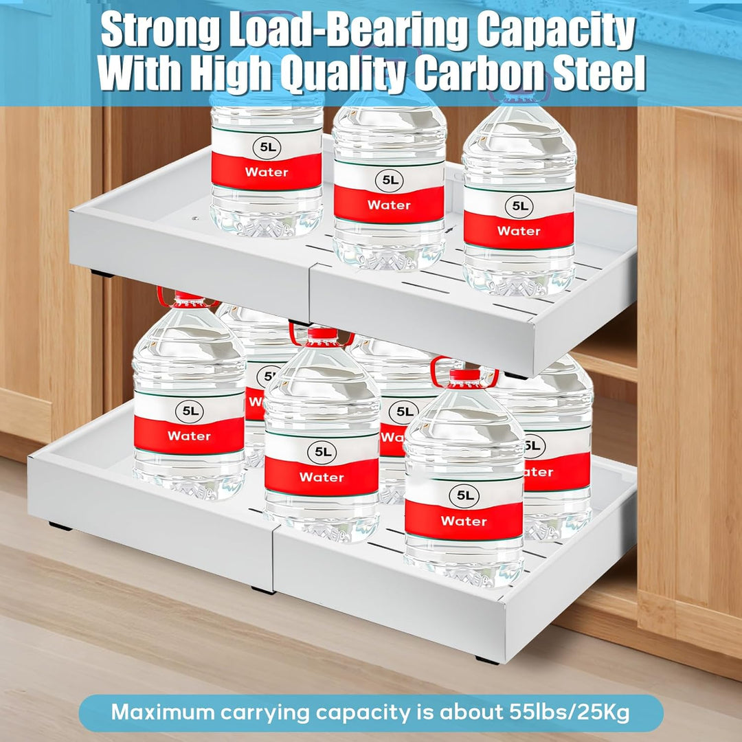 2-pakowy zestaw wysuwanych szuflad do szaf – StoreEase