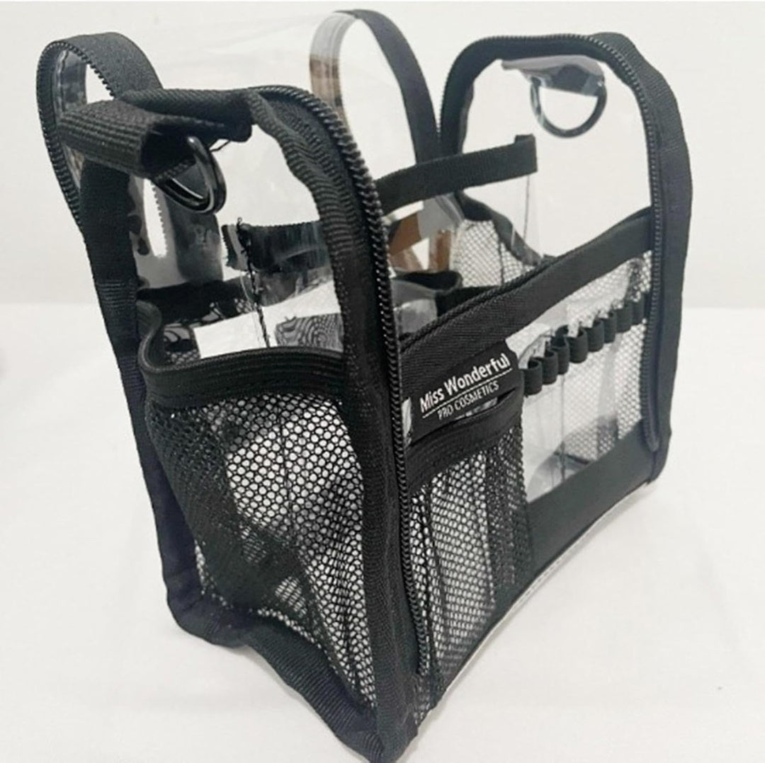 Duża przejrzysta torba na kosmetyki z PVC do podróży i codziennego użytku – Aveline