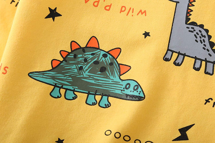Zestaw dziecięcy: Zestaw odzieżowy dla chłopców z nadrukiem dinozaurów