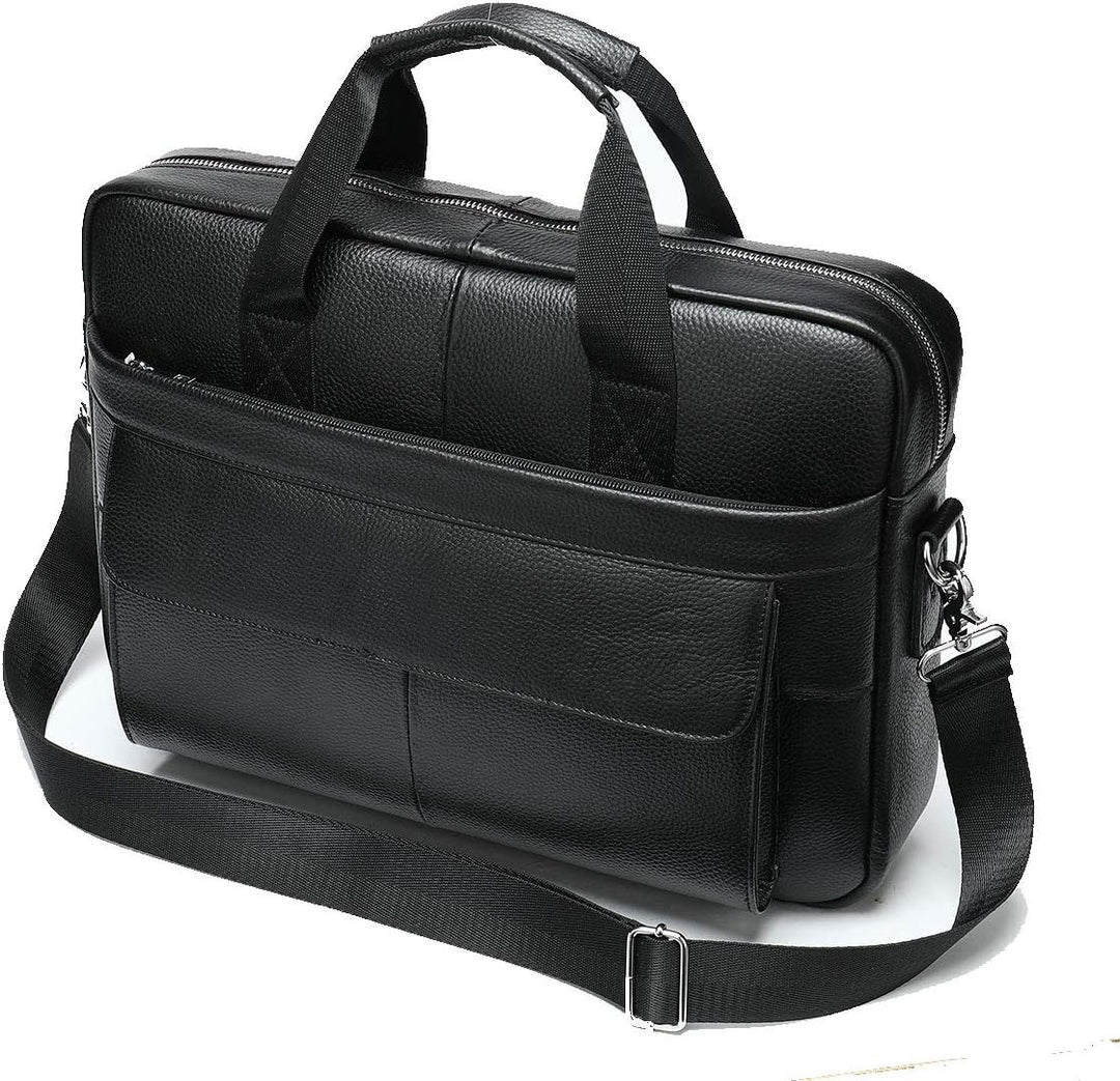 Premium skórzana teczka biznesowa 15” z komorami organizacyjnymi