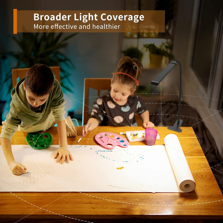 77 Lumenowa lampa biurkowa z zaciskiem, z zasilaniem USB i elastycznym ramieniem – Serava