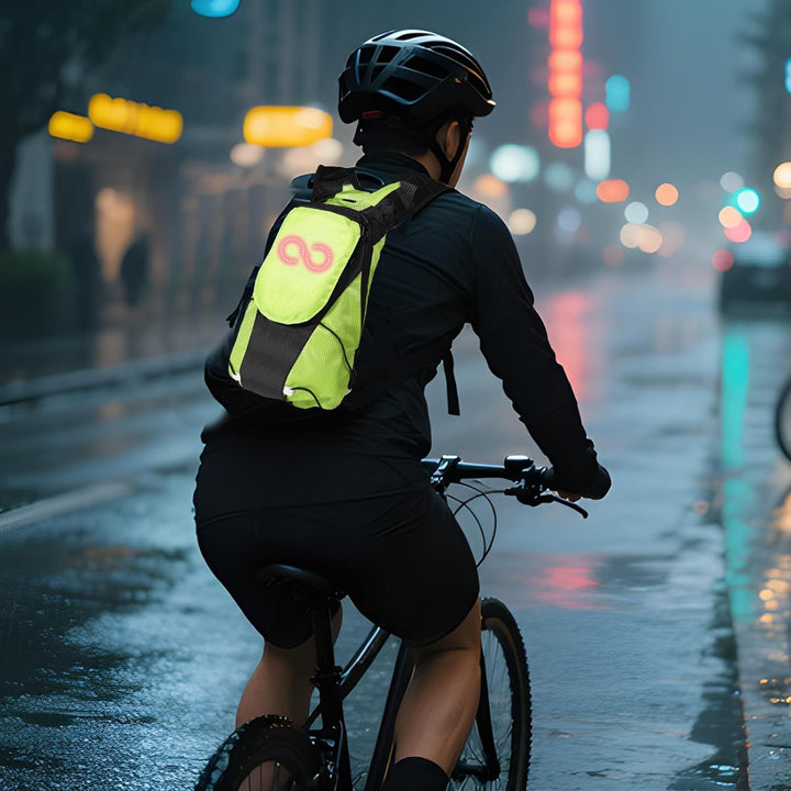 LED-Motorrad-plecak – Świecąca torba bezpieczeństwa na wycieczki i nocne jazdy – Lumaro