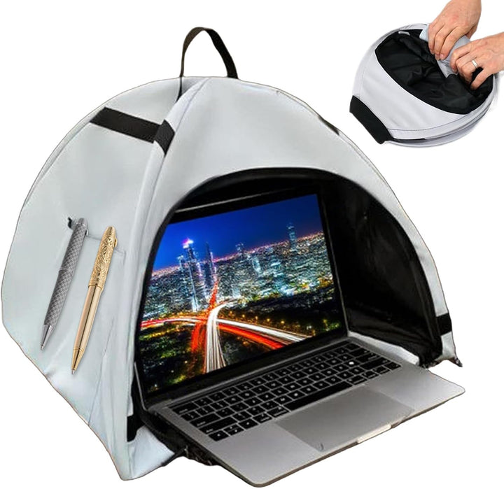 Laptop osłona przeciwsłoneczna – Składany namiot prywatności przeciwsłonecznej dla urządzeń 13–16" – Travory
