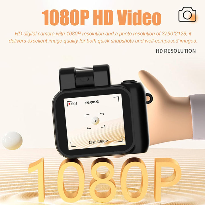 Mini breloczek do kluczy z cyfrową kamerą, 1080P wideo i retro design – Rivoma