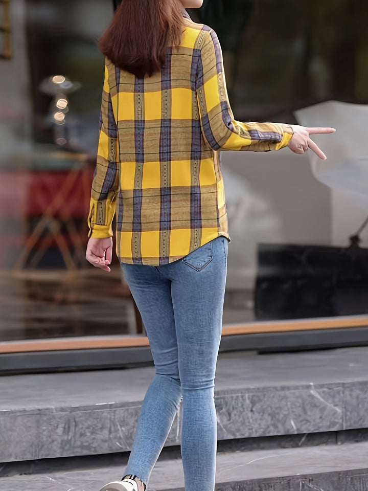 Fasonowana Casual Bluzka Damska - Nora