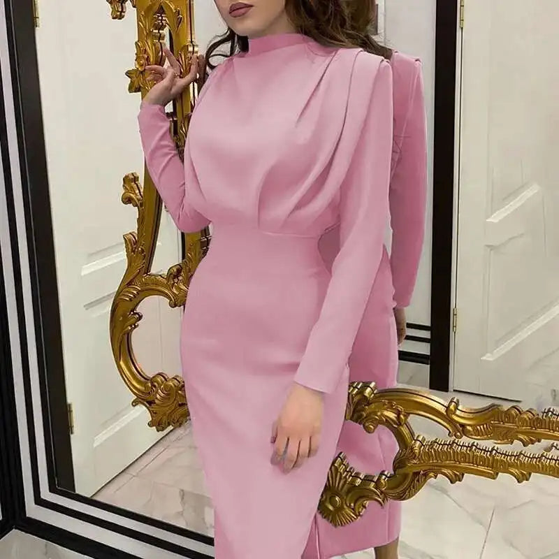 Sukienka Bodycon Midi z golfem – Valeria