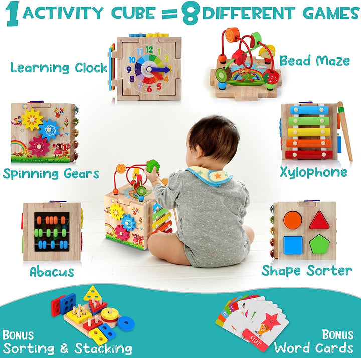 8-w-1 Montessori Klocka do zabawy – Cubbi-Trend Polska