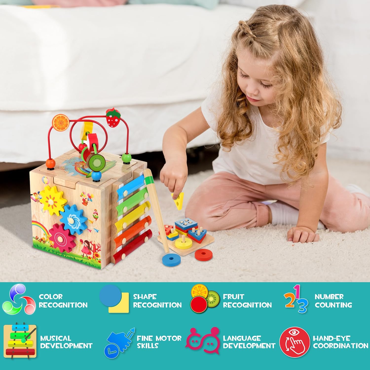 8-w-1 Montessori Klocka do zabawy – Cubbi-Trend Polska