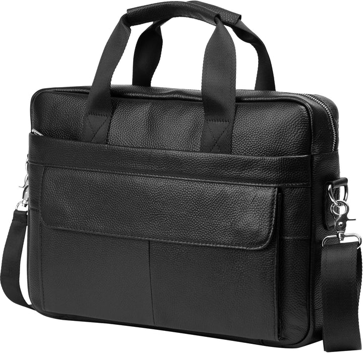 Premium skórzana teczka biznesowa 15” z komorami organizacyjnymi