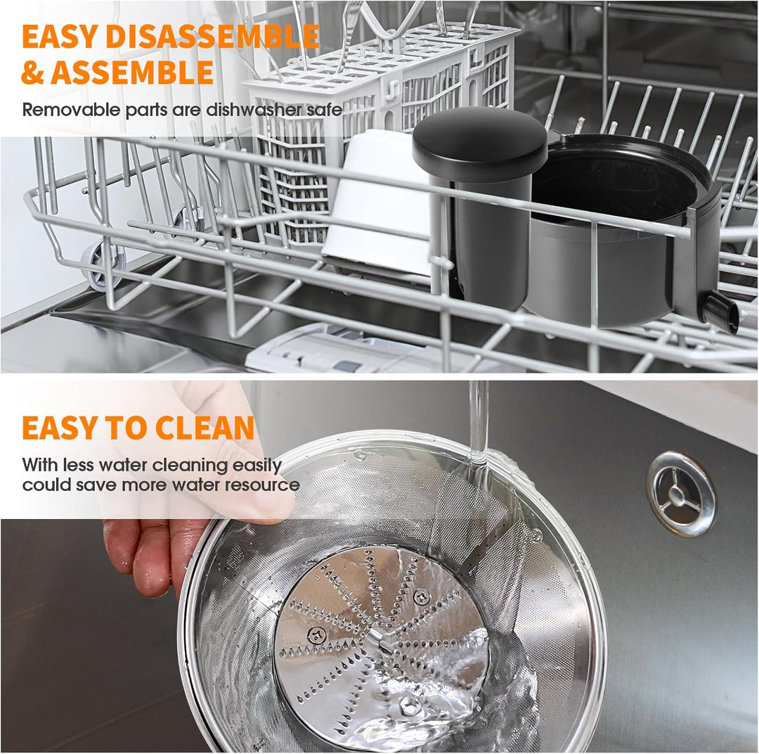 Wyciskarka do zimnego soku z 3 prędkościami – JuicePro