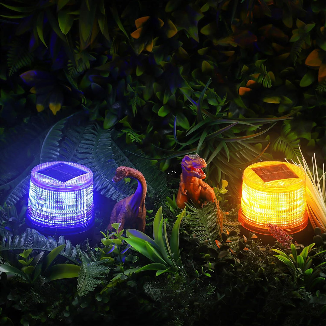 Zestaw słonecznych pomarańczowych i niebieskich lamp stroboskopowych – Liora