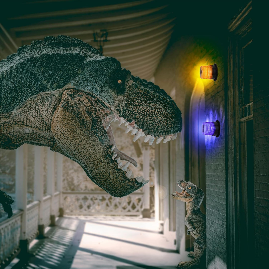 Zestaw słonecznych pomarańczowych i niebieskich lamp stroboskopowych – Liora