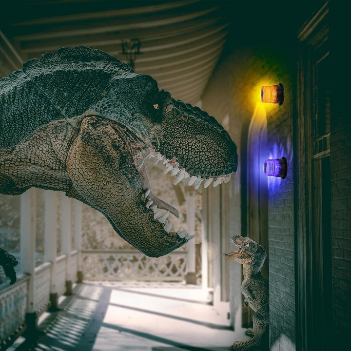 Zestaw słonecznych pomarańczowych i niebieskich lamp stroboskopowych – Liora