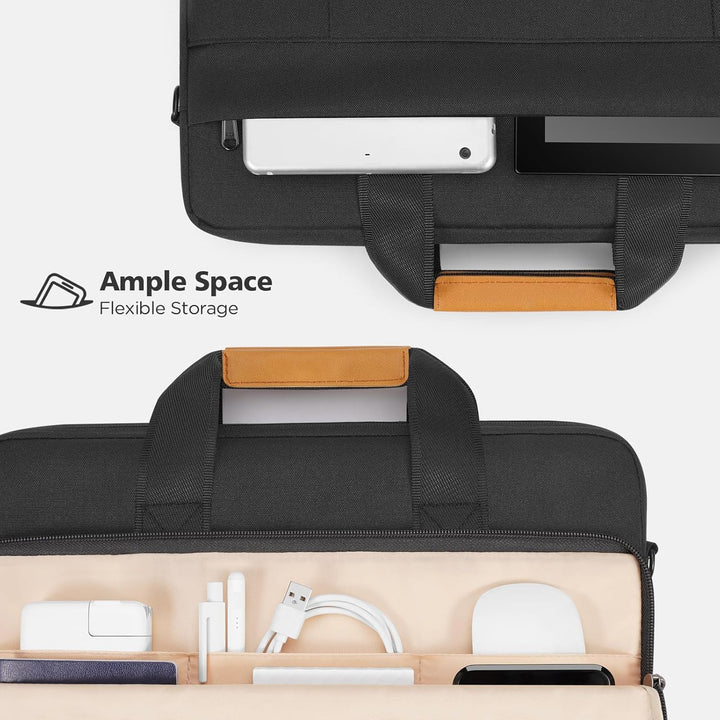 Torba na ramię na laptopa wodoodporna z 360° ochronną wyściółką