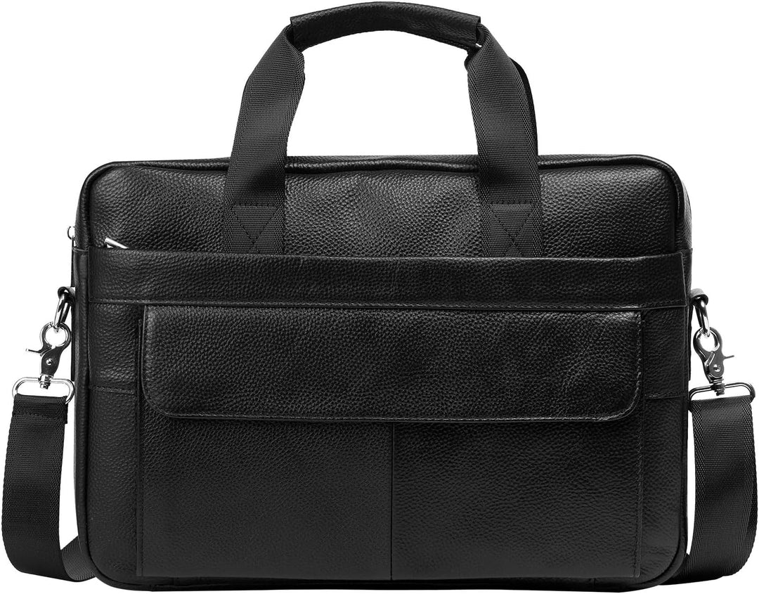 Premium skórzana teczka biznesowa 15” z komorami organizacyjnymi