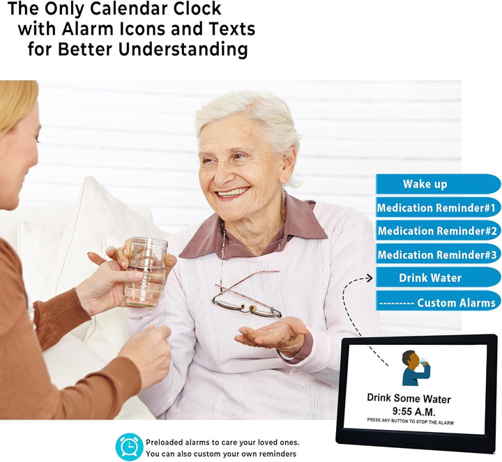 11,5-calowy cyfrowy kalendarz dzienny z 19 przypomnieniami – Claryon