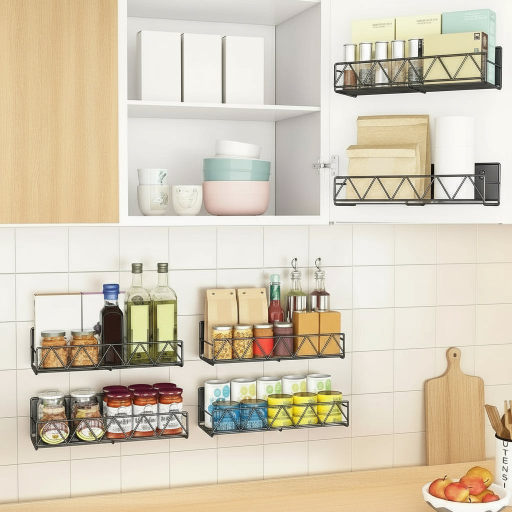 No-Drill Magnetic Spice Rack Set – Vespera