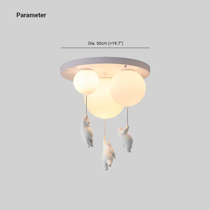 Lampa sufitowa dla dzieci z misiem i balonem - CloudBear