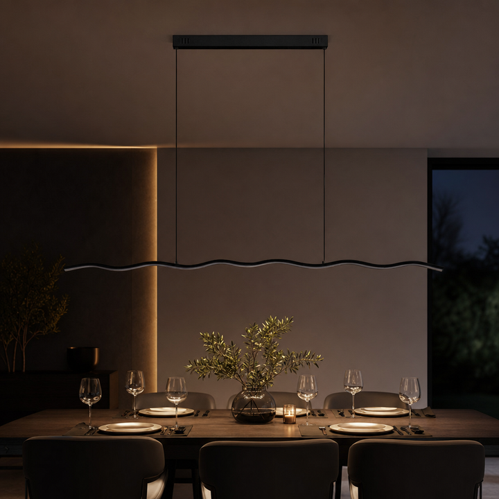Lampa Wisząca LED o Falistym Kształcie – Ondelle