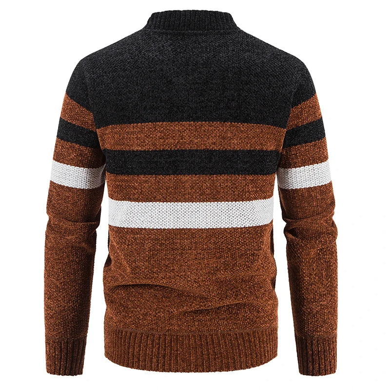 Męski Wzorzysty Sweter Jesienny – Tobias