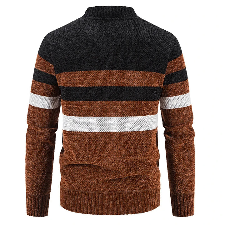 Męski Wzorzysty Sweter Jesienny – Tobias