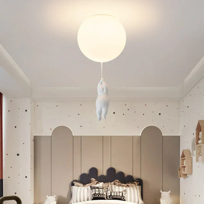 Lampa sufitowa dla dzieci z misiem i balonem - CloudBear