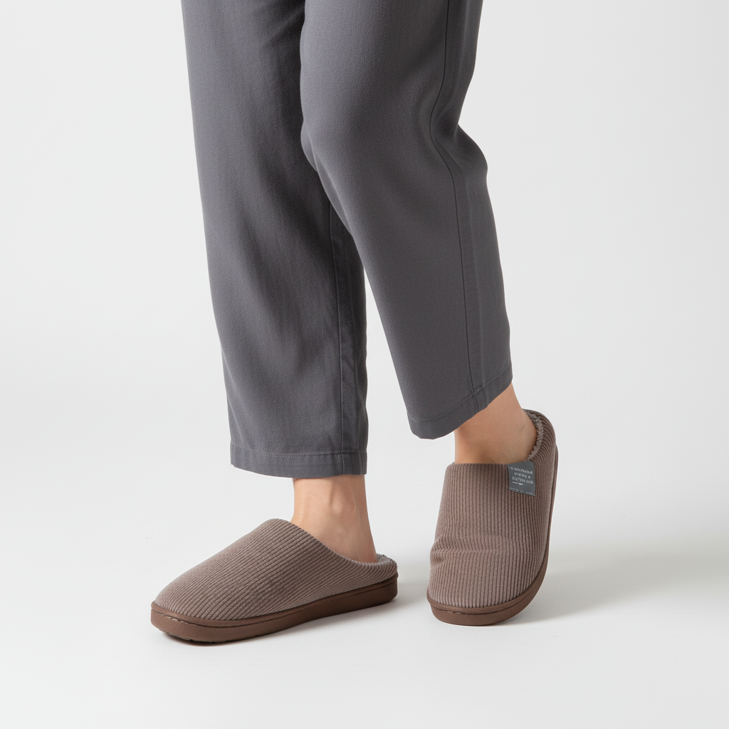 Antirutschsohle Hausschuh - RibComfy