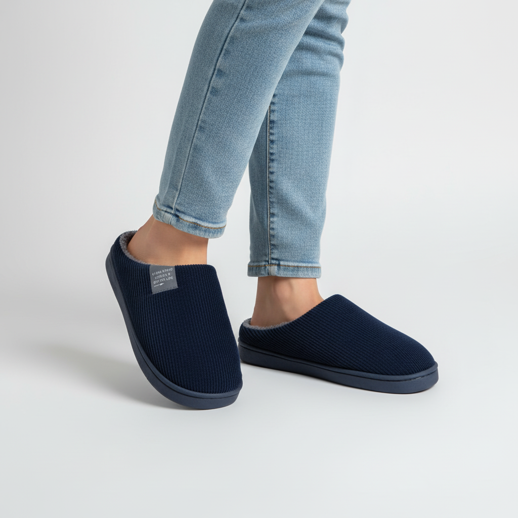 Antirutschsohle Hausschuh - RibComfy