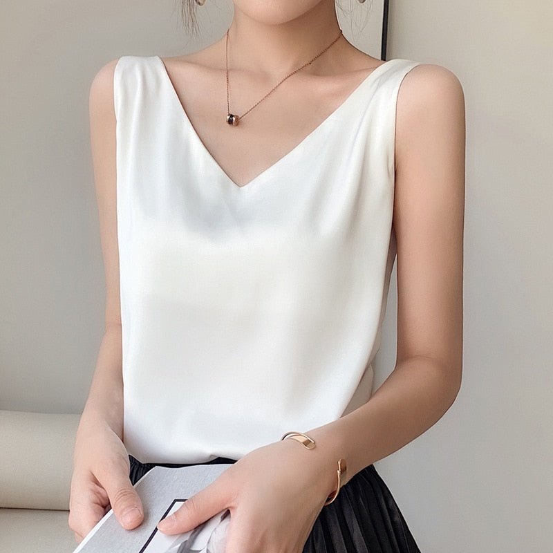 Ärmelloses Top Mit V-Ausschnitt - Aurelia